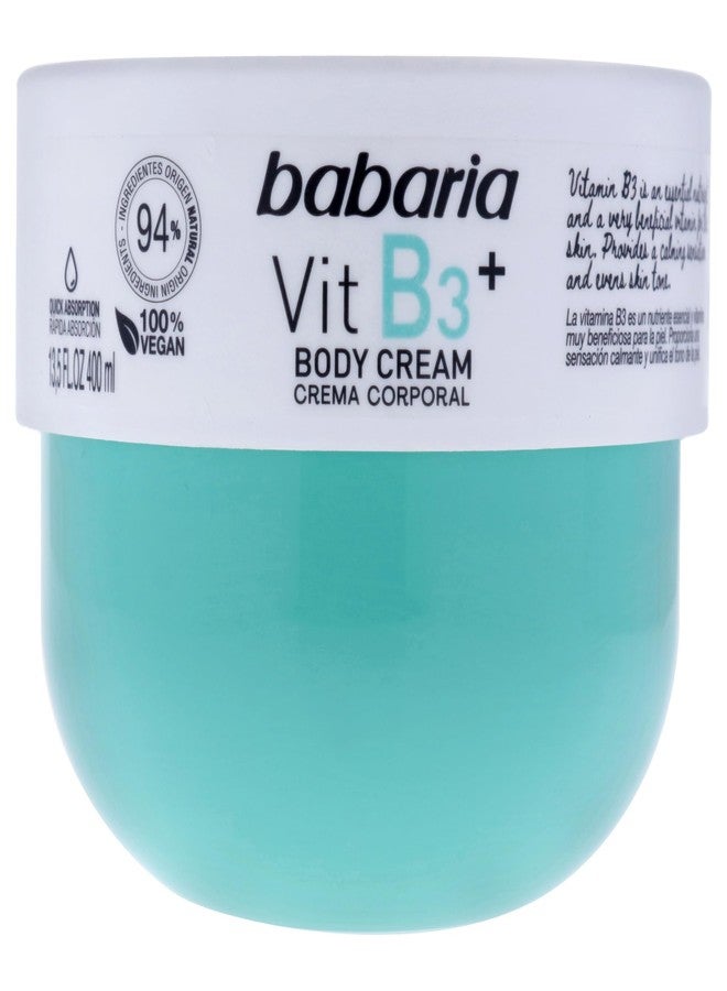 Babaria Vit B3+ Body Cream, 24 Hour Hydration, Sensitive and Atopic Skin, Essential Nourishment 13.5 FL. OZ - Image 1
